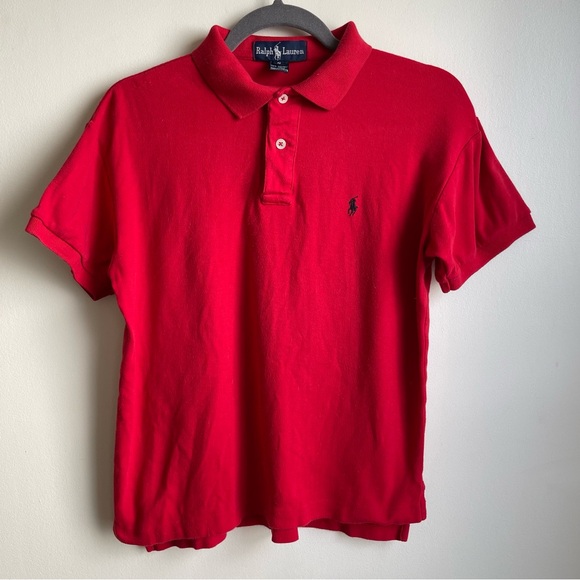 Ralph Lauren Other - Vintage 80s Mens Ralph Lauren Red Cotton Polo Shirt Made in USA Small